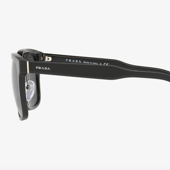 Prada Squared Black Sunglasses W/ Gray Lenses 53mm - Picture 3 of 3
